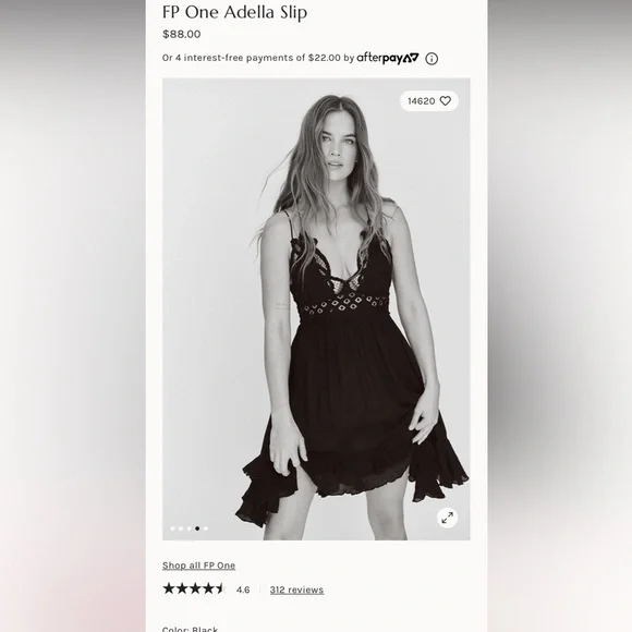 Free People Adella Maxi Slip Dress Black M Free People Adella Maxi Slip Dress Black M